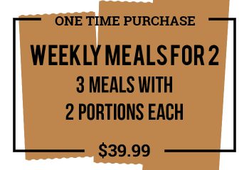 Weekly Meals for 2 - One Time Purchase