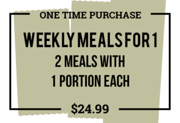Weekly Meals for 1 - One Time Purchase