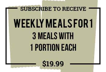 Weekly Meals For 1 - Subscription