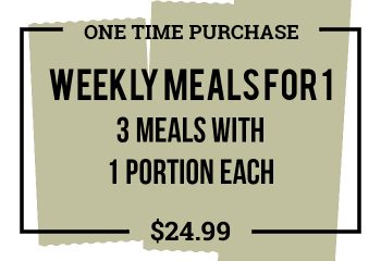 Weekly Meals for 1 - One Time Purchase